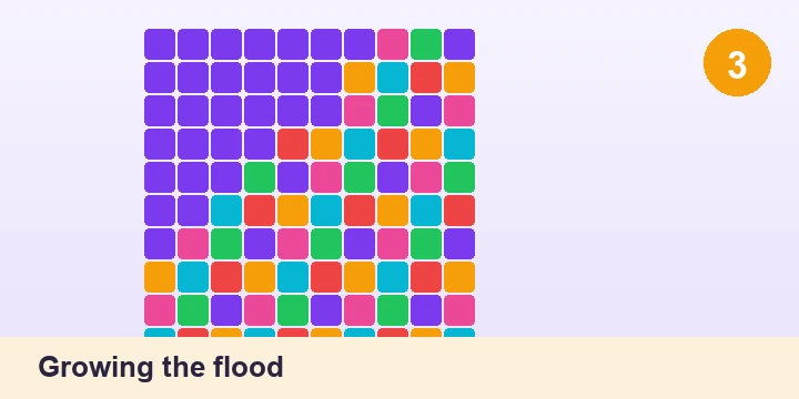 Growing the flood - Flood It