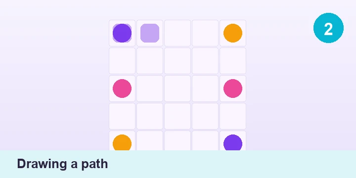 Drawing a path - Dot Connect