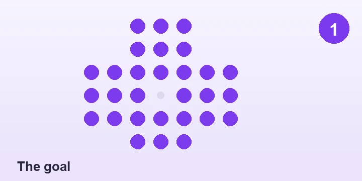 The goal - Peg Solitaire