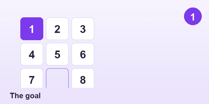 The goal - Slide Puzzle