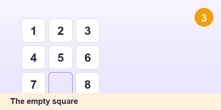 The empty square - Slide Puzzle