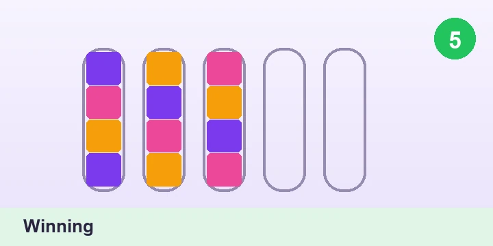 Winning - Water Sort