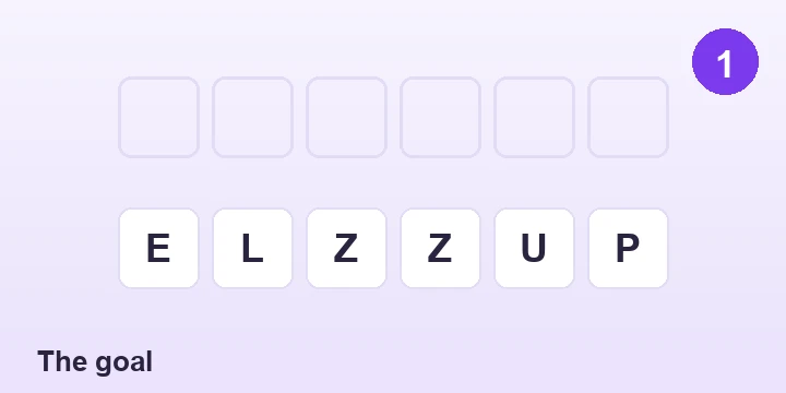 The goal - Word Scramble