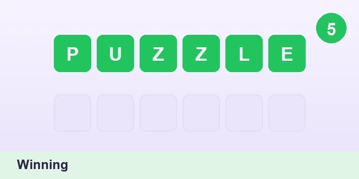Winning - Word Scramble