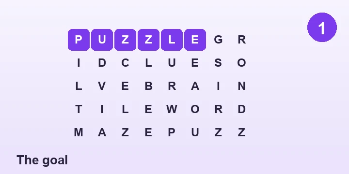 The goal - Word Search